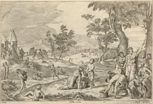 Israelites Collecting Manna